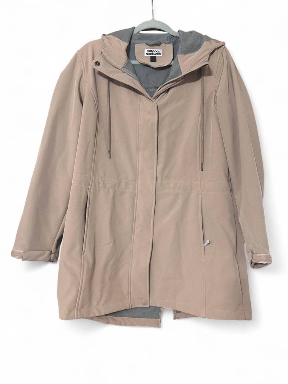 Outdoor Ventures Women's Raincoat Waterproof Hooded Size L